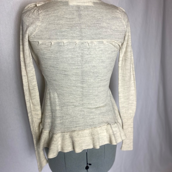 Sparrow Heather Oatmeal 100% Merino wool sweater. - Picture 7 of 14